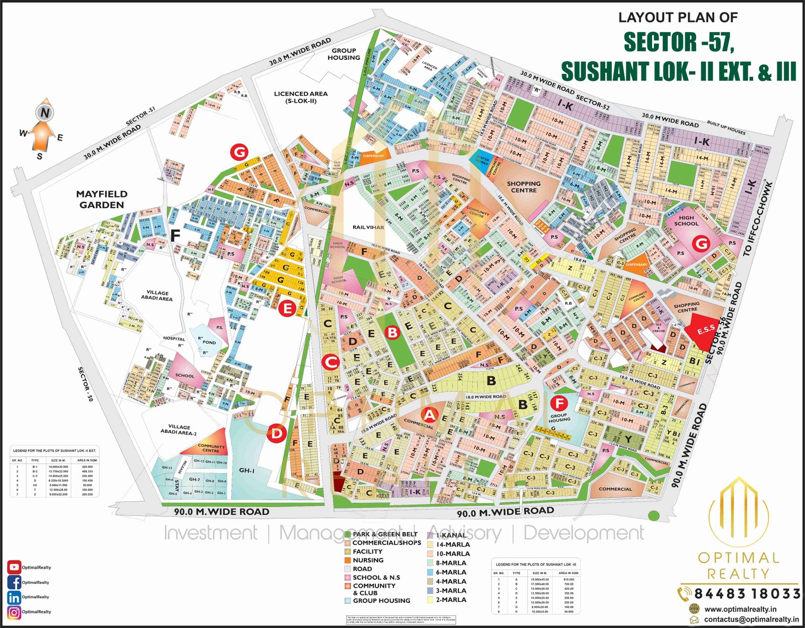 SUSHANT LOK-3  & SUSHANT LOK-2 (EXT) map preview